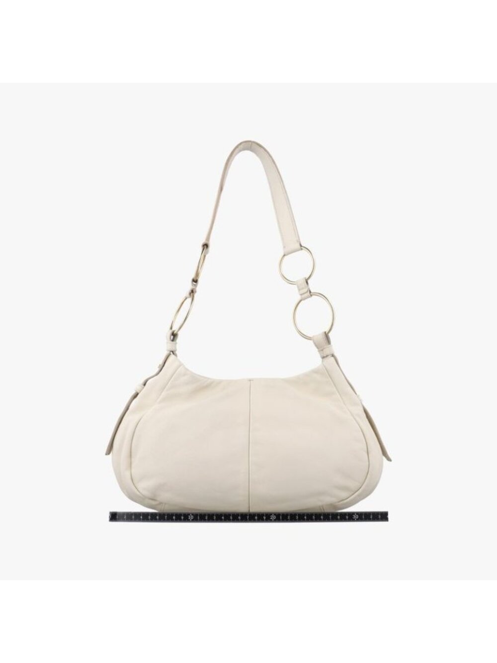 ★SOLD★ Saint Laurent Yves Laurentsaharienne White Leather Messenger Bag - Picture 2 of 15
